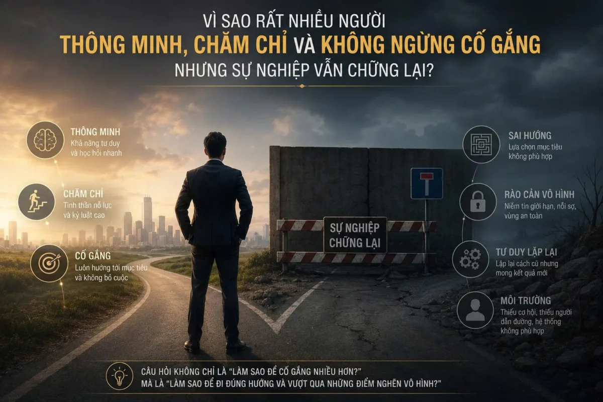 thông minh chăm chỉ nhưng sự nghiệp vẫn chững lại