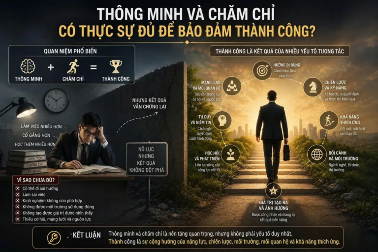 thông minh và chăm chỉ có thực sự đủ để đảm bảo thành công